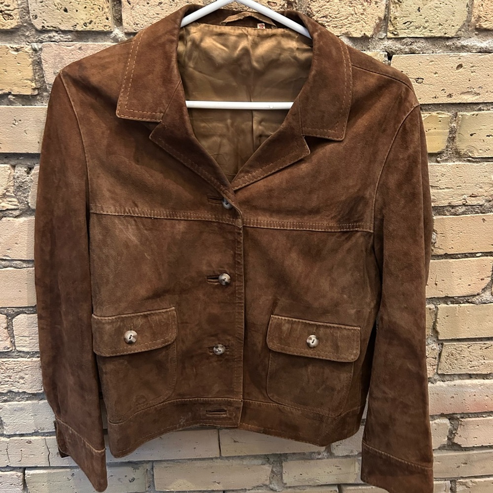 Brown Suede Women's Jacket